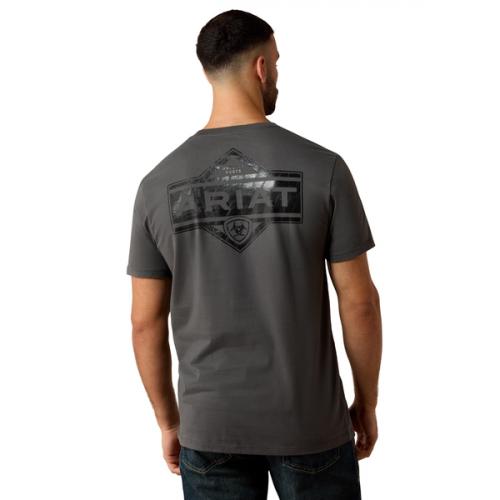 Mens Leather Diamond T-Shirt DS