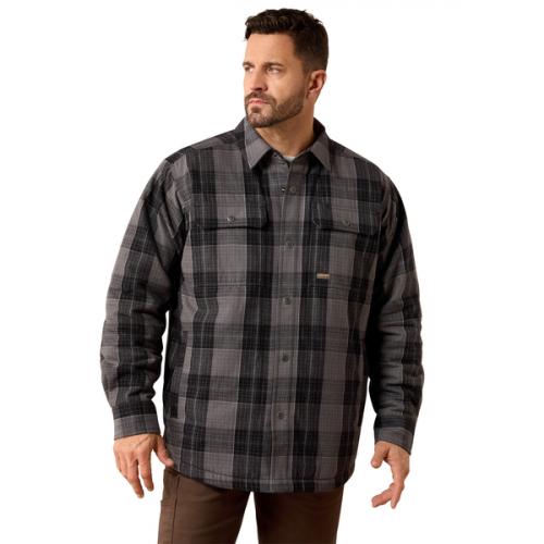 Mens Flannel Ins Shirt Jacket BK