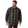 Mens Flannel Ins Shirt Jacket BK
