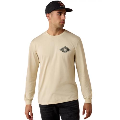 Mens Medallion LS T-Shirt NAT