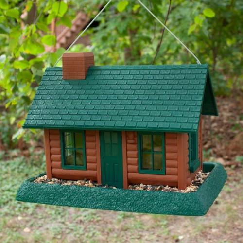 Log Cabin Large Bird Feeder